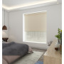 Blackout Custom Cream/Screen Biscuit - Double Roller Blind