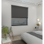 Blackout Dark Grey/Screen Black Grey - Double Roller Blind