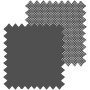 Blackout Dark Grey/Screen Black Grey - Double Roller Blind