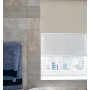 Blackout Alabaster/Screen Mist - Double Roller Blind