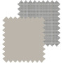 Blackout Alabaster/Screen Mist - Double Roller Blind