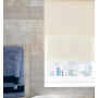 Blackout Warm White/Screen Biscuit - Double Roller Blind