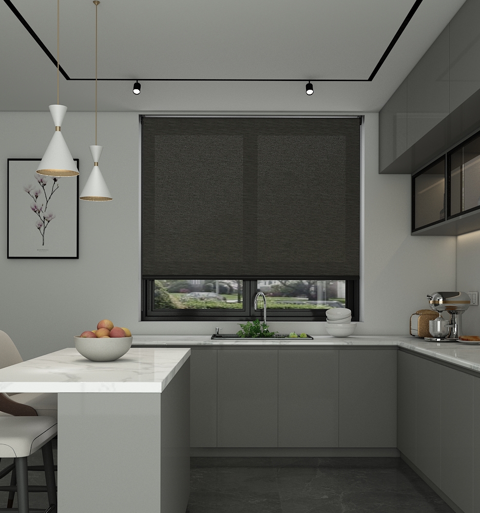 Pewter Light Filtering LeReve - Roller Blind